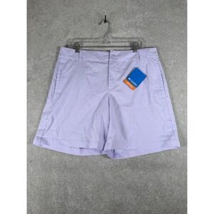 NEW Columbia Lavender Silver Ridge Utility Active Fit Shorts Women's Size 14